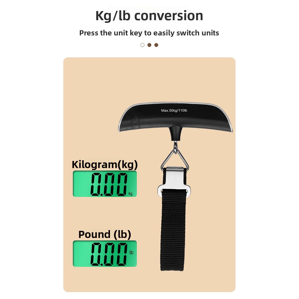 Portable Electronic Luggage Scale 50kg